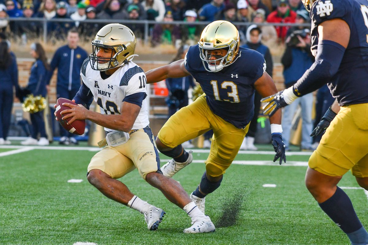 NCAA Football: Navy at Notre Dame