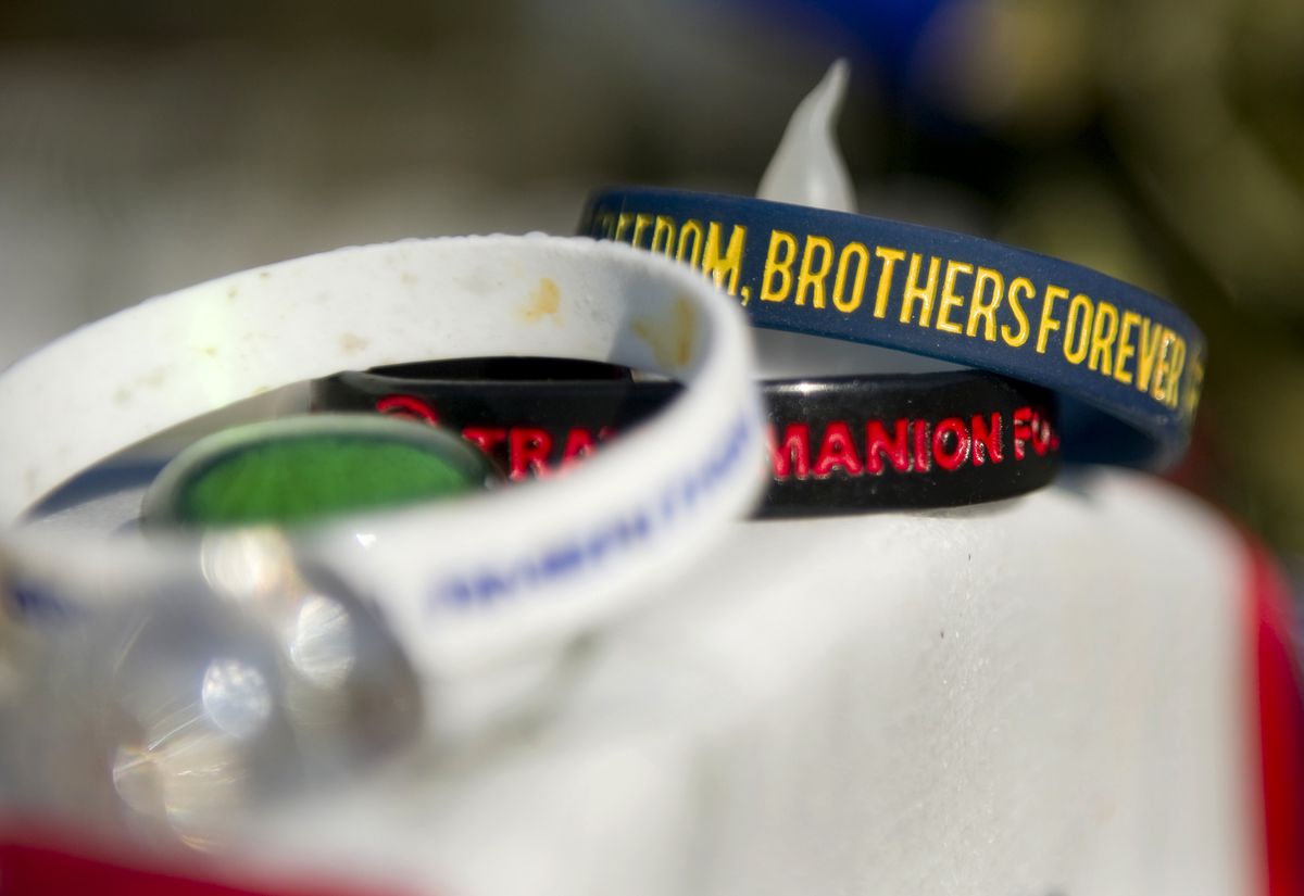 Grave Mementos at Arlington National Cemetery on Veterans Day